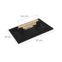 WOLFPACK LINEA PROFESIONAL Talocha Plastico 27x18 cm avec Manche en Bois Noir