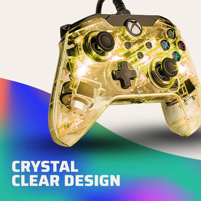 PDP Manette Afterglow Transparente pour Xbox Series X|S, Xbox One et PC