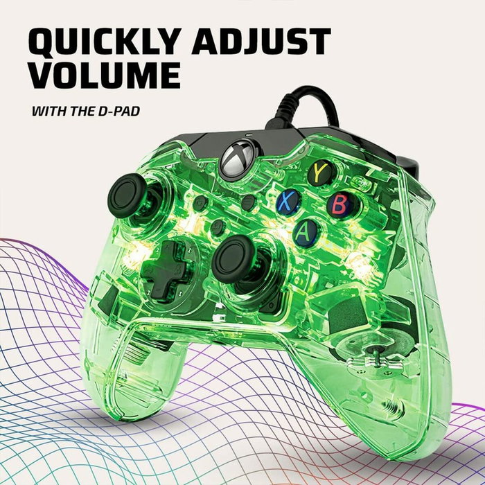 PDP Manette Afterglow Transparente pour Xbox Series X|S, Xbox One et PC