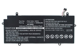 CoreParts Batterie pour Toshiba Portege Z30, 49.58Wh, 14.8V, 3350mAh, Noir