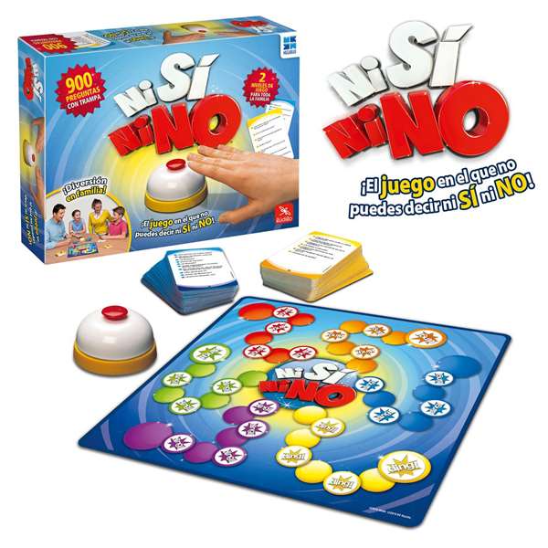 World Brands Jeu Ni Si Ni No – Deux Niveaux Enfant et Famille – 900 Questions Pièges – 32x5,5x25 cm – Dès 7 ans – Version Espagnole
