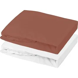 P'Tit Dodo Lot Alese + Drap-Housse Bébé - 60 x 120 cm - Blanc - Coton Extensible, Imperméable, Oeko-Tex