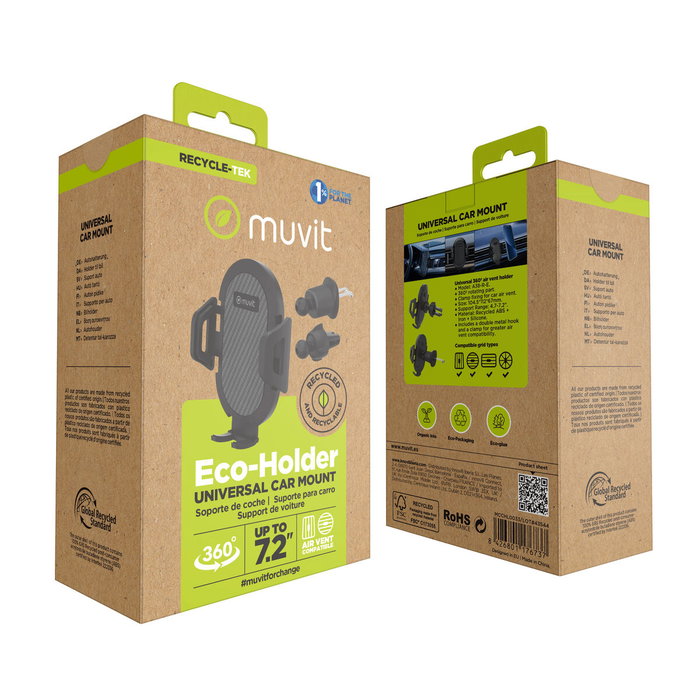 Support de voiture Muvit Noir 7"