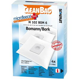 Sac de Rechange pour Aspirateur Scanpart M 102 BOM 6 BOMANN BORK 4UD
