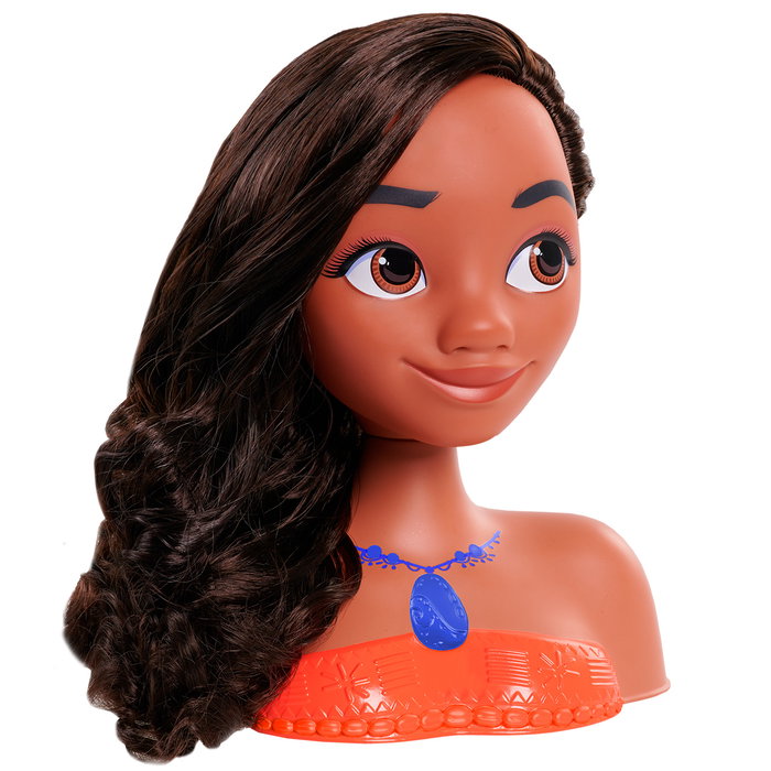 Just Play Busto de Moana Disney Princess 87048, Bust Coiffure Princesse Vaiana avec Accessoires pour Cheveux, Jeu Créatif Enfant 3 Ans et Plus Just Play Busto de Moana Disney Princess 87048, Bust Coiffure Princesse Vaiana avec Accessoires pour Cheveux, Jeu Créatif Enfant 3 Ans et Plus