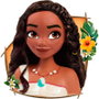JUST PLAY Buste de coiffure Moana Disney Princess avec 7 accessoires