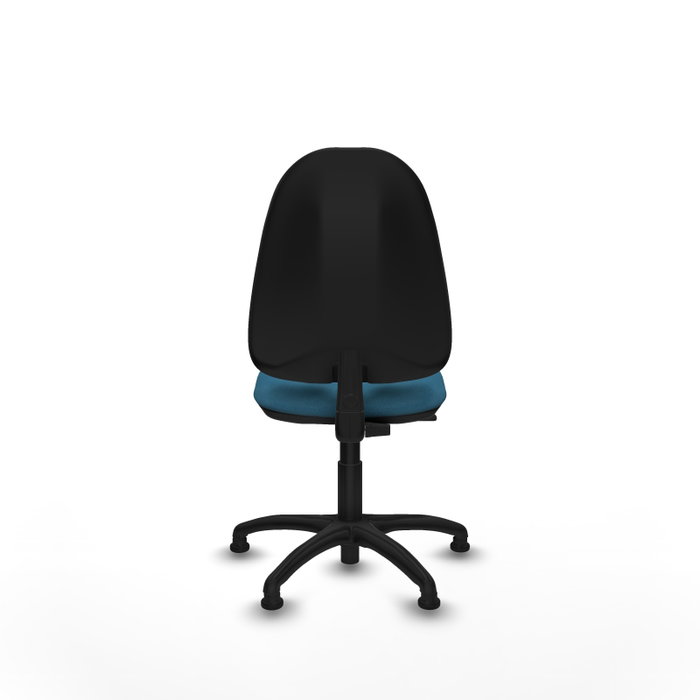 PIQUERAS Y CRESPO Chaise de bureau Algarra, tissu vert pétrole, sans accoudoirs
