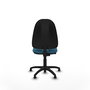 PIQUERAS Y CRESPO Chaise de bureau Algarra, tissu vert pétrole, sans accoudoirs
