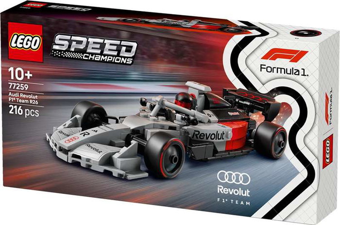 LEGO Speed Champions 77259 Voiture de course Audi Revolut F1 Team R26