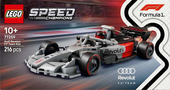 LEGO Speed Champions 77259 Voiture de course Audi Revolut F1 Team R26