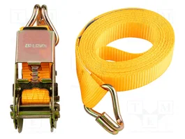NEO TOOLS Ceinture de fixation avec cliquette jaune, 4m x 25mm