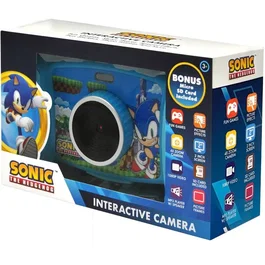 Kids Licensing - Camera interactive Sonic - Pour enfants dès 3 ans - Appareil photo et caméra avec fonctions de modification de photos