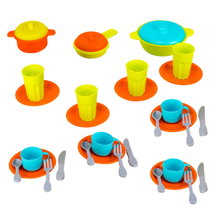 Tachan - Escurridor Grande de Cuisine pour Enfants - 35 Pièces - Jeu d'Imitation pour Apprendre - Âge Recommandé +3 Ans