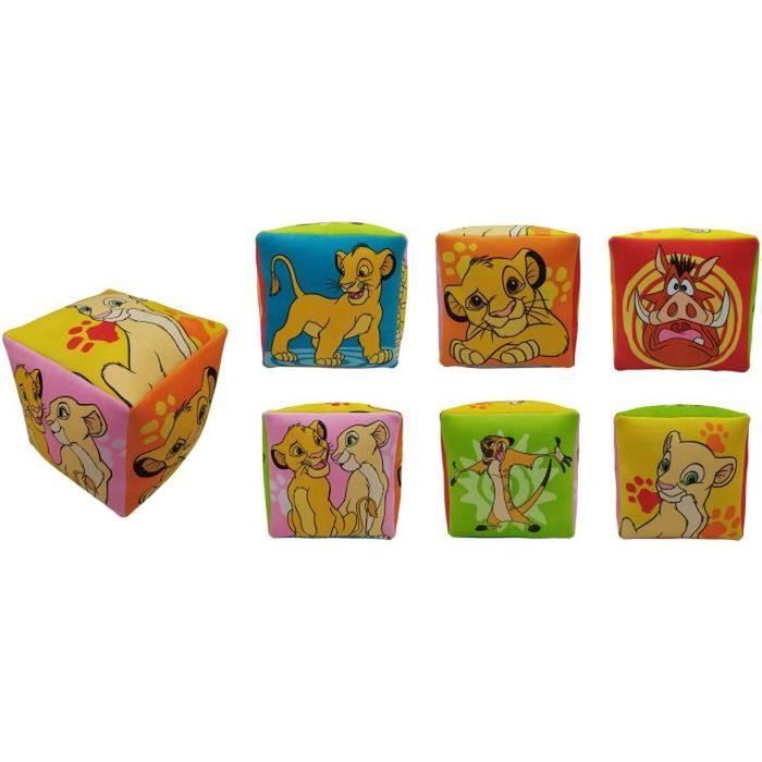 Le Roi Lion Coussin Cube Premium Disney Multicouleur