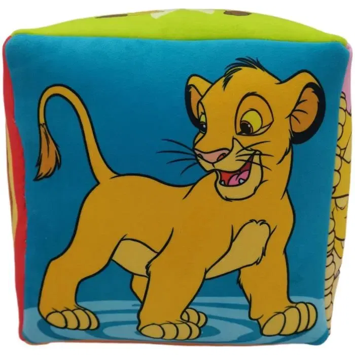 Disney - Coussin Cube Décoratif Le Roi Lion 25 x 25 x 25 cm, Premium en Microfibre, Décoration d'Intérieur pour Salon ou Chambre Disney - Coussin Cube Décoratif Le Roi Lion 25 x 25 x 25 cm, Premium en Microfibre, Décoration d'Intérieur pour Salon ou Chambre