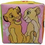 Disney - Coussin Cube Décoratif Le Roi Lion 25 x 25 x 25 cm, Premium en Microfibre, Décoration d'Intérieur pour Salon ou Chambre