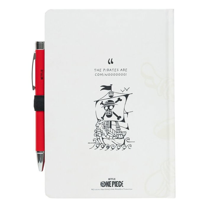 ERIK - Cahier A5 Premium 96 pages One Piece + Stylo à Projecteur avec 4 piles AG3 incluses - Inspiré série Netflix ERIK - Cahier A5 Premium 96 pages One Piece + Stylo à Projecteur avec 4 piles AG3 incluses - Inspiré série Netflix