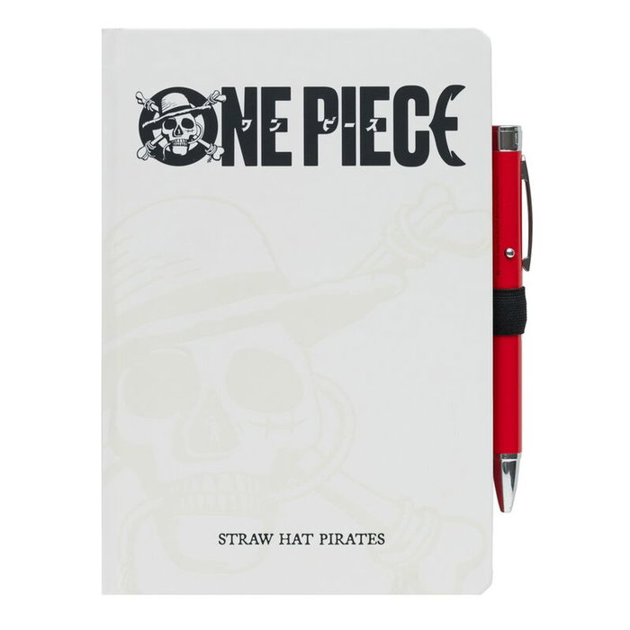 ERIK - Cahier A5 Premium 96 pages One Piece + Stylo à Projecteur avec 4 piles AG3 incluses - Inspiré série Netflix ERIK - Cahier A5 Premium 96 pages One Piece + Stylo à Projecteur avec 4 piles AG3 incluses - Inspiré série Netflix