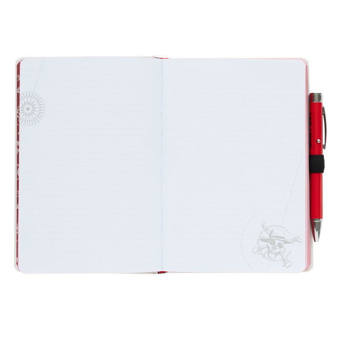 ERIK - Cahier A5 Premium 96 pages One Piece + Stylo à Projecteur avec 4 piles AG3 incluses - Inspiré série Netflix ERIK - Cahier A5 Premium 96 pages One Piece + Stylo à Projecteur avec 4 piles AG3 incluses - Inspiré série Netflix