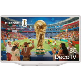 Hisense 32S5Q Téléviseur QLED Full HD 32 pouces - Blanc / Argent