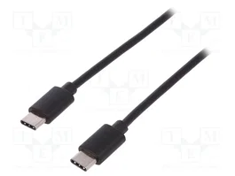 DIGITUS Câble USB 2.0 USB-C vers USB-C 1m noir
