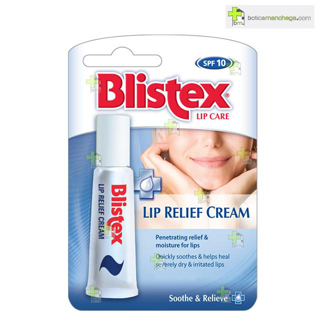 Blistex Lip Relief Cream - Baume Hydratant Réparateur pour Lèvres avec FPS 10 - 6 g Blistex Lip Relief Cream - Baume Hydratant Réparateur pour Lèvres avec FPS 10 - 6 g