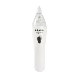 Beaba Aspidoo - Mouche bébé électrique et nomade pour nourrisson, blanc - Aspirateur nasal silencieux 50 dB, puissance 70 KPa, dès la naissance