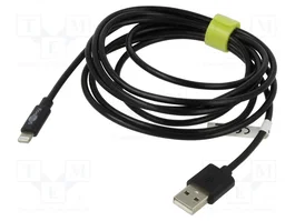 GOOBAY Câble USB 2.0 vers Lightning, 2m, noir