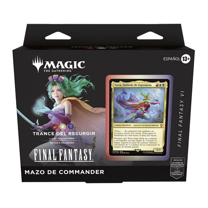 Magic the Gathering Final Fantasy présentoir decks Commander (4) *ESPAGNOL *