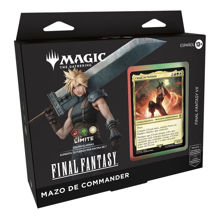 Magic the Gathering Final Fantasy présentoir decks Commander (4) *ESPAGNOL *