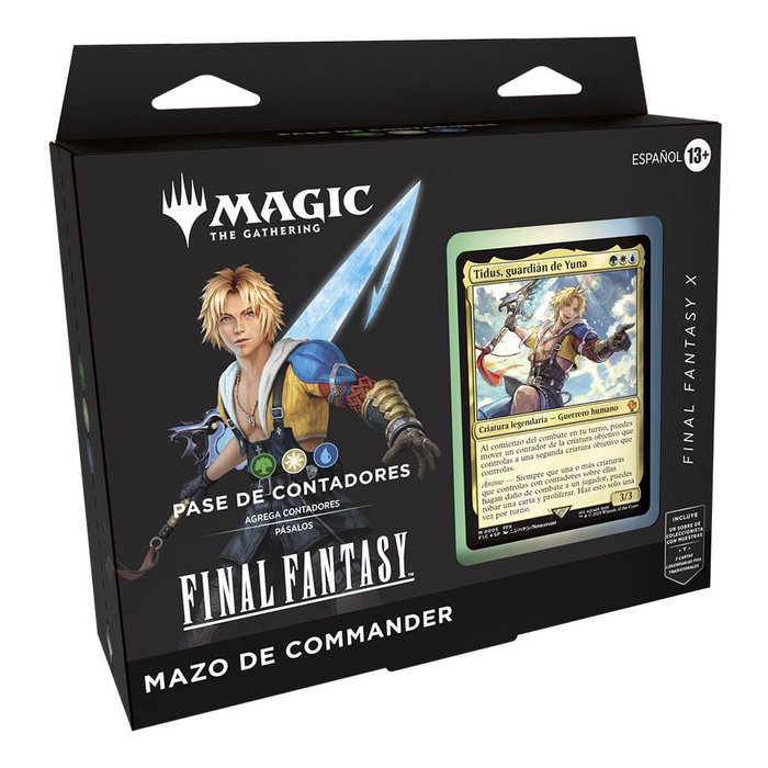 Magic the Gathering Final Fantasy présentoir decks Commander (4) *ESPAGNOL *