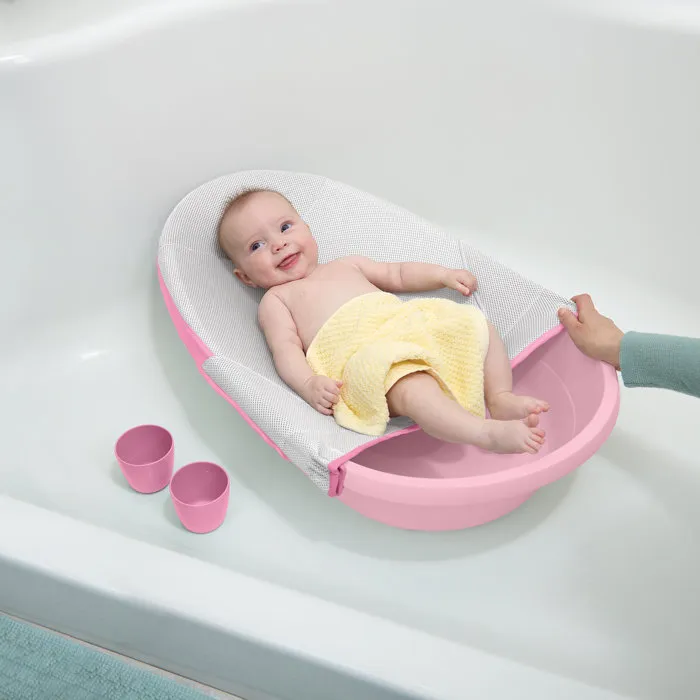 Ingenuity Baignoire bébé 4 en 1 évolutive Room to Soak, rose, extra-large, avec transat, support, jeux d'eau, 0-24 mois Ingenuity Baignoire bébé 4 en 1 évolutive Room to Soak, rose, extra-large, avec transat, support, jeux d'eau, 0-24 mois