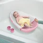 Ingenuity Baignoire bébé 4 en 1 évolutive Room to Soak, rose, extra-large, avec transat, support, jeux d'eau, 0-24 mois