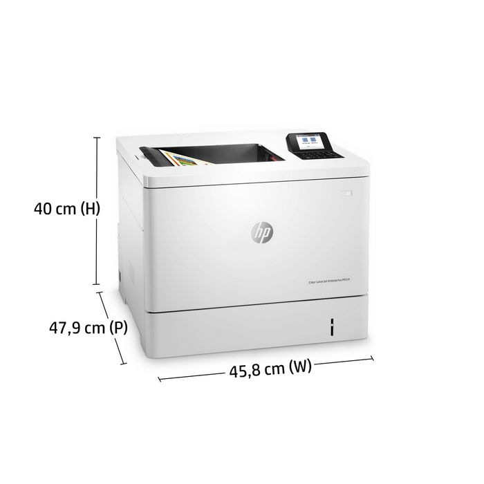 HP Imprimante LaserJet Enterprise M554dn - Imprimante Laser Couleur Sécurité Dynamique, 33 ppm Noir / 35 ppm Couleur, Recto Verso, USB, HP ImageREt 3600
