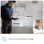 HP Imprimante LaserJet Enterprise M554dn - Imprimante Laser Couleur Sécurité Dynamique, 33 ppm Noir / 35 ppm Couleur, Recto Verso, USB, HP ImageREt 3600
