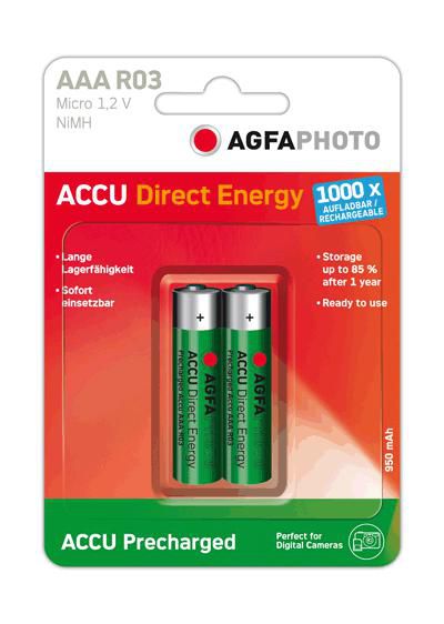 AgfaPhoto Direct Energy Micro AAA 950 mAh (MP2) AgfaPhoto Direct Energy Micro AAA 950 mAh (MP2)