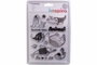 Innspiro Set de tampons acryliques Animaux marins et poissons 14x18cm