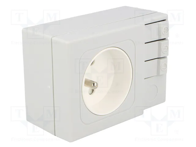 STEGO Prise simple pour rail DIN, Type E, 16A, 250VAC STEGO Prise simple pour rail DIN, Type E, 16A, 250VAC