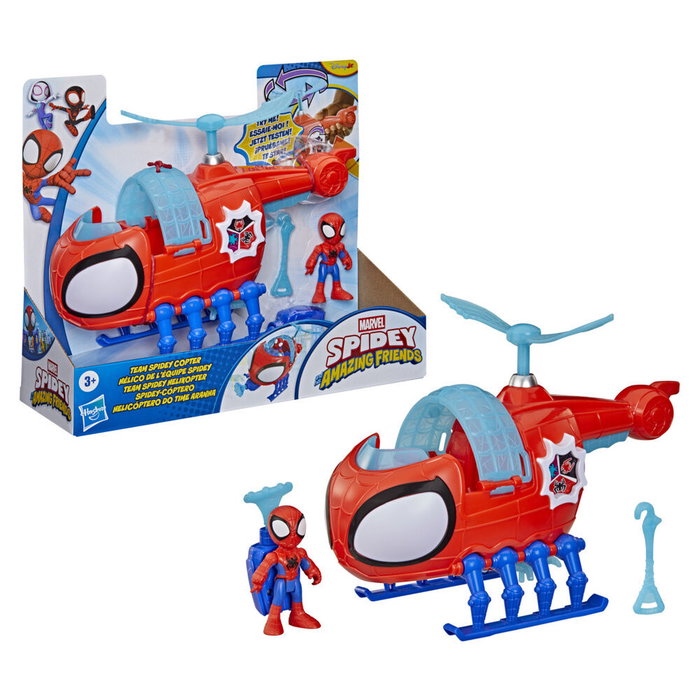 Hasbro Spidey Rescue Webs Hélicoptère avec Figurine Spidey