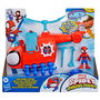 Hasbro Marvel Spidey Helicopter G1969 - Jouet Hélicoptère avec Figurine Spidey de 7,6 cm, Langues Multilingues, pour Enfants 3 Ans et Plus