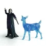 Schleich 42683 Harry Potter - Figurine du Professeur Rogue et son Patronus pour enfant dès 6 ans