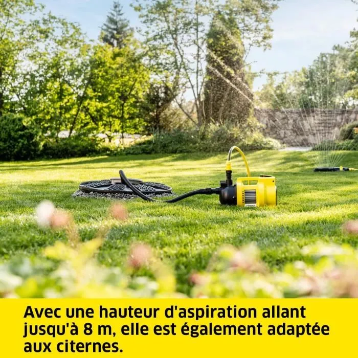 Kärcher Pompe d'arrosage électrique de surface BP 4.500 Garden Set Plus pour petits jardins jusqu'à 350 m² avec set d'arrosage inclus