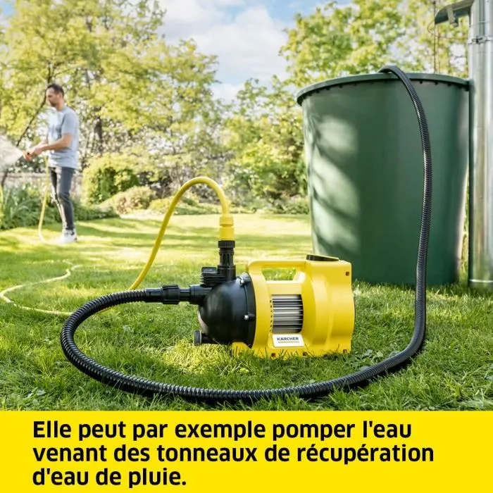 Kärcher Pompe d'arrosage électrique de surface BP 4.500 Garden Set Plus pour petits jardins jusqu'à 350 m² avec set d'arrosage inclus
