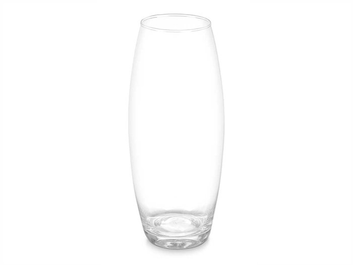 GIFTDECOR Vase en Cristal Bombé Transparente 37cm