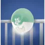 Infantino Projecto Lampe 302048, Veilleuse Projecteur avec Son et Lumières, Lampe de Chevet Bébé, Point Lumineux, Capteur Sonore, Vert Menthe