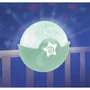 Infantino Projecto Lampe 302048, Veilleuse Projecteur avec Son et Lumières, Lampe de Chevet Bébé, Point Lumineux, Capteur Sonore, Vert Menthe