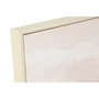 Toile Home ESPRIT Blanc Rose Montagne 80 x 3,5 x 80 cm (2 Unités)