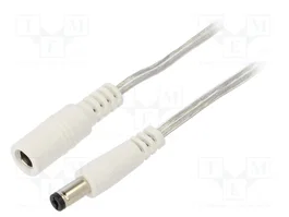 BQ CABLE Câble d'alimentation DC plat 3m, DC 5,5/2,1 prise et socle