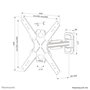 Neomounts WL40S-840BL14 Support mural TV orientable pour écrans 32 à 65 pouces (40 kg, VESA 100x100 à 400x400 mm) - Noir