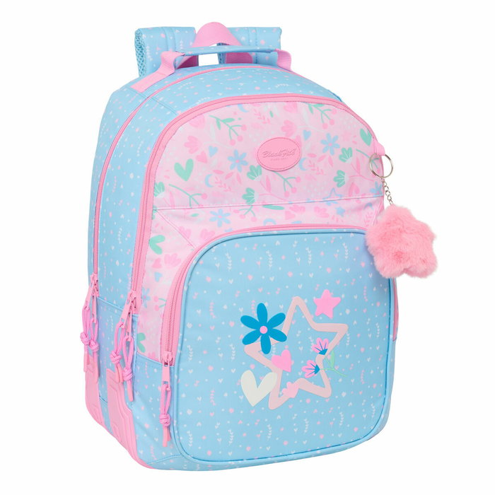 Cartable BlackFit8 Smile Bleu Rose 32 x 42 x 15 cm Cartable BlackFit8 Smile Bleu Rose 32 x 42 x 15 cm